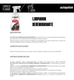 Limpiador Desengrasante para Autos 500 ml Autopolish - comprar online