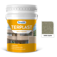 Tersuave Revoque Plástico Romano Mediano Blanco X 30kg. - Mundo Bega