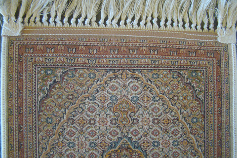 Tapete Persa Tabriz Mahi 0,60 X 0,40 - Bege