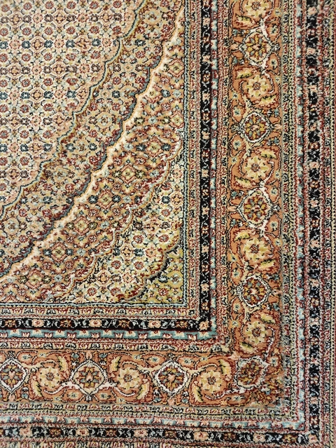 Tapete Persa Tabriz Mahi 2,25 x 1,50 - Bege