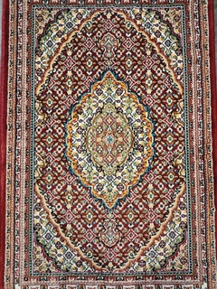 Tapete Persa Tabriz Mahi 0,60 X 0,40 - Vermelho - comprar online