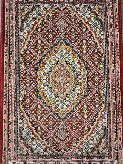Tapete Persa Tabriz Mahi 0,60 X 0,40 - Vermelho