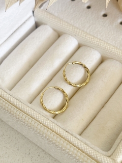 Aros Oro 18k - Argolla Facetada N°2 - comprar online