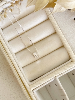Collar Plata 925 - Mini Inicial Pave - comprar online