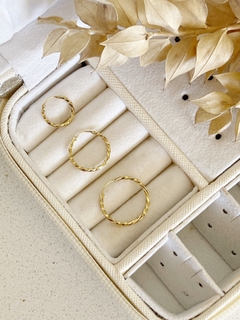 Aros Oro 18k - Argolla Facetada N°2 en internet