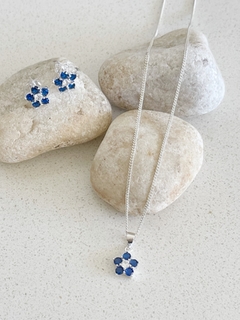 Conjunto Plata 925 - Aros, Dije y Cadena N°10