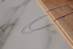 Cadena Plata 925 - Bolita Diamantada - comprar online