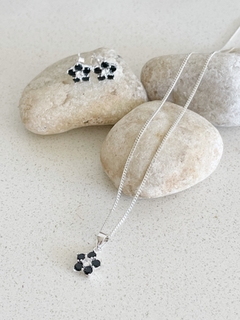Conjunto Plata 925 - Aros, Dije y Cadena N°10 - ROMINA relojeria+joyeria