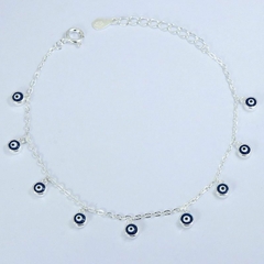 Pulsera Plata 925 - Ojitos Colgando - comprar online