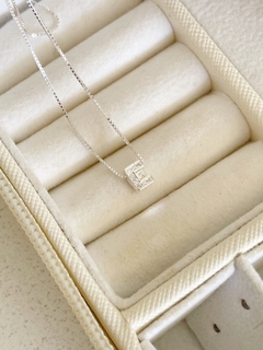 Collar Plata 925 - Mini Inicial Pave