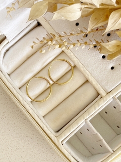 Aros Oro 18k - Argolla Lisa N°4