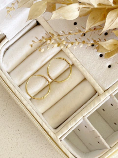 Aros Oro 18k - Argolla Lisa N°4