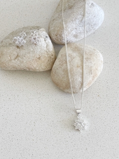 Conjunto Plata 925 - Aros, Dije y Cadena N°12 - ROMINA relojeria+joyeria