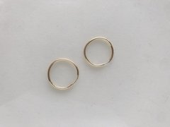 Aro Oro 18k - Argolla Cubanito (1.9cm)