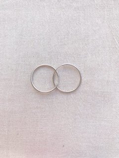 Aros Plata 925 - Cubanito N°6
