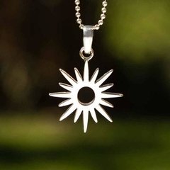 Dije Plata 925 - Sol III (DI638) - ROMINA relojeria+joyeria