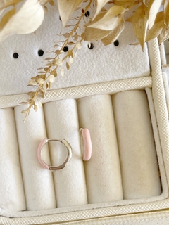 Aros Plata 925 - Argollita Esmaltada - ROMINA relojeria+joyeria