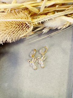Aros Acero Quirúrgico - Argolla Colibri Dorado - tienda online