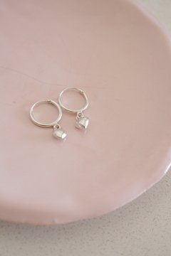 Aros Plata 925 - Argolla dije Corazón