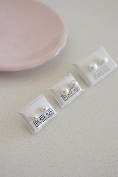 Aros Plata 925 - Perla de Rio N°2 en internet