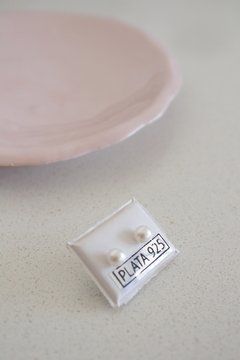 Aros Plata 925 - Perla de Rio N°1