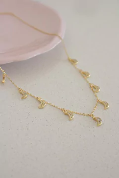 Collar Bañado - Lunitas Doradas - comprar online