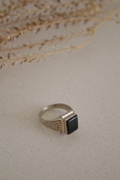Anillo Plata 925 - Sello Hombre Onix