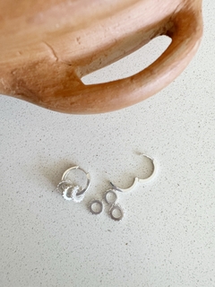 Aros Plata 925 - Argolla Donas - ROMINA relojeria+joyeria