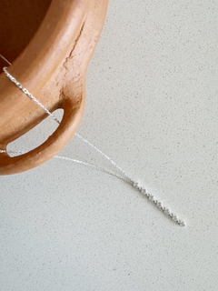 Collar Plata 925 - Barrita Cubic - comprar online