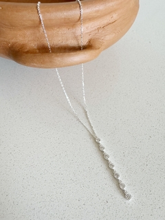 Collar Plata 925 - Barrita Cubic - ROMINA relojeria+joyeria