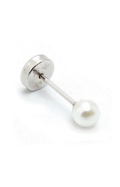Abridor Oro Blanco 18k - Perla de Cultivo 4mm (LILI-4020)