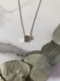 Collar Plata 925 - Inicial Pasante