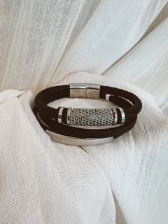 Pulsera Cuero y Acero - PUA 2022 - ROMINA relojeria+joyeria