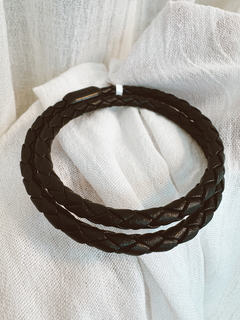 Pulsera Cuero y Acero - PUA 2068 en internet