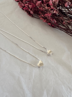 Collar Plata 925 - Corazón Liso - ROMINA relojeria+joyeria