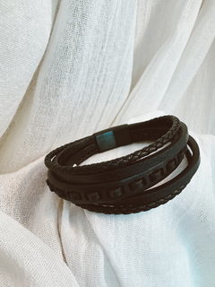 Pulsera Cuero y Acero - PUA 2089 - ROMINA relojeria+joyeria