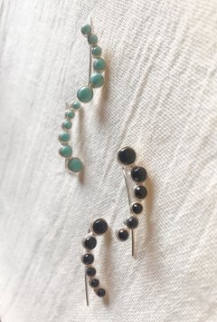 Aros Plata 925 - Trepador Piedra - ROMINA relojeria+joyeria