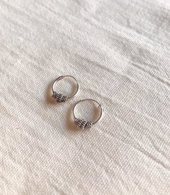 Aros Plata 925 - Argollas Boho N°2 (12mm) - ROMINA relojeria+joyeria