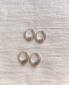 Aros Plata 925 - Argollas Boho N°2 (12mm) - comprar online
