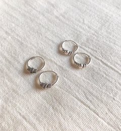 Aros Plata 925 - Argollas Boho N°2 (12mm) - tienda online