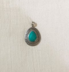Dije Piedra Natural - Gota Turquesa - comprar online