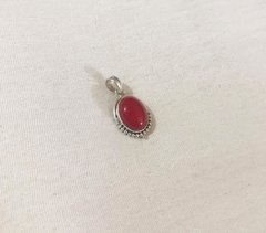 Dije Piedra Natural - Jaspe Rojo