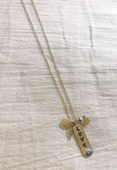 Collar Plata 925 - Bañado + Charms - tienda online