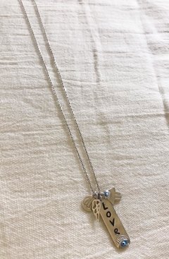 Collar Plata 925 - Bañado + Charms - tienda online
