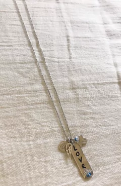 Collar Plata 925 - Bañado + Charms en internet