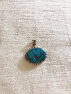 Dije Piedra Natural - Turqueza Oval en internet
