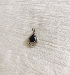Dije Piedra Natural - Gota Obsidiana Azul - comprar online