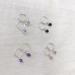 Aros Plata 925 - Argolla Dije Susanito Cubic