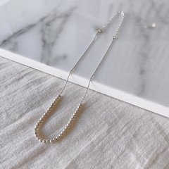 Collar Plata 925 - Bolitas Tokio