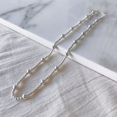 Gargantilla Plata 925 - Bolitas Moscu